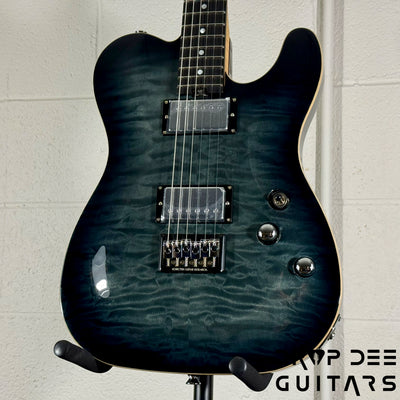 Schecter PT Classic Electric Guitar w/ Case - Transparent Black Burst