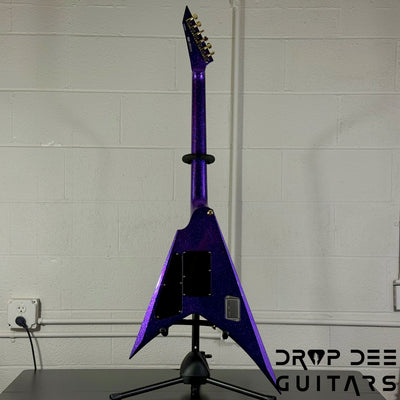 ESP USA V-II FR Electric Guitar w/ Case - Purple Sparkle
