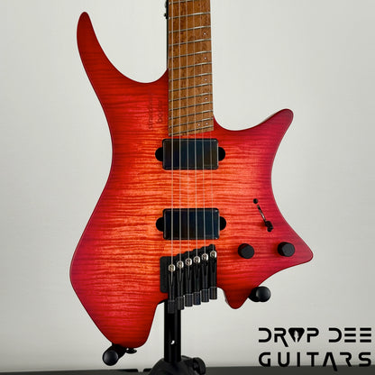 Strandberg Boden Original N2.6 Multiscale Headless Electric Guitar w/ Bag - Sunset Coral Burst Satin