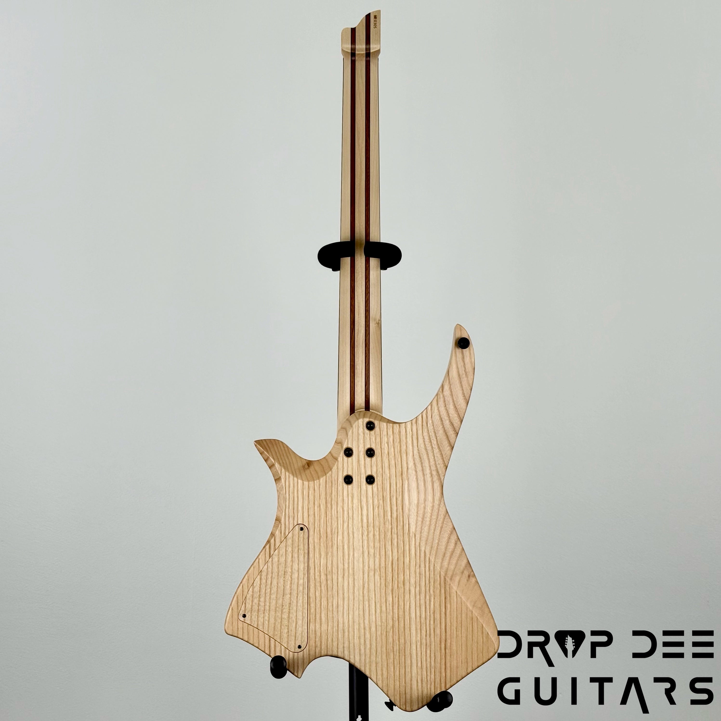 Infinia Neptune Headless Electric Guitar w/ Bag - Obsidian Black