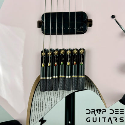 Infinia Neptune 7 Baritone Headless 7-String Electric Guitar w/ Bag - Shell Pink