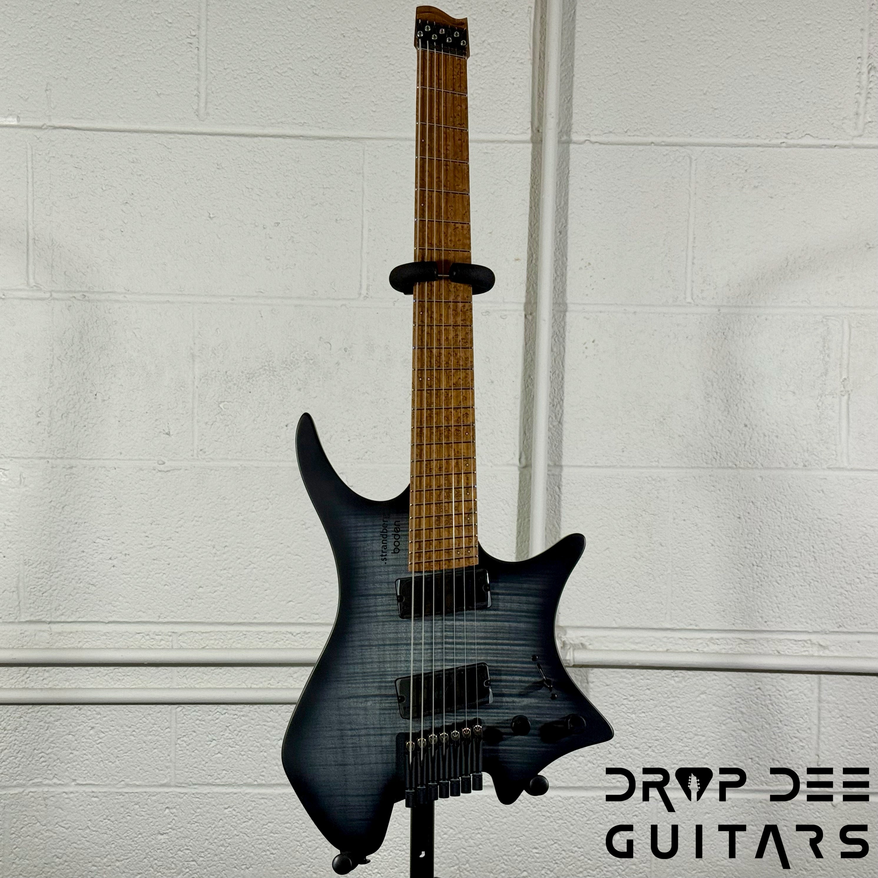Strandberg Boden Original N2.7 7-String Multiscale Headless Electric Guitar w/ Bag - Black Denim Burst Satin