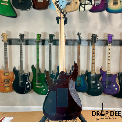 Jackson Pro Plus Series Dinky DKAQ Electric Guitar w/ Bag - Transparent Purple Burst