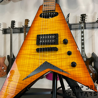 Jackson Custom Shop Randy Rhoads HS Electric Guitar w/ Case - Amber Lager Burst