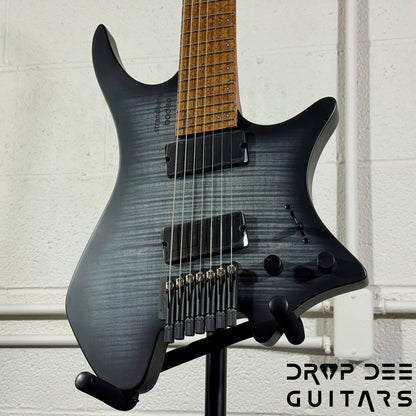 Strandberg Boden Original N2.7 7-String Multiscale Headless Electric Guitar w/ Bag - Black Denim Burst Satin