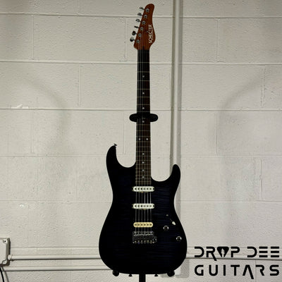 Schecter USA Custom Shop Sunset Custom-II HSS Electric Guitar w/ Case - Trans Black