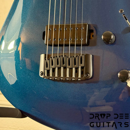 Balaguer Select Series Diablo Baritone 7 7-String Electric Guitar w/ Bag - Gloss Metallic Blueberry