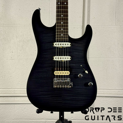Schecter USA Custom Shop Sunset Custom-II HSS Electric Guitar w/ Case - Trans Black