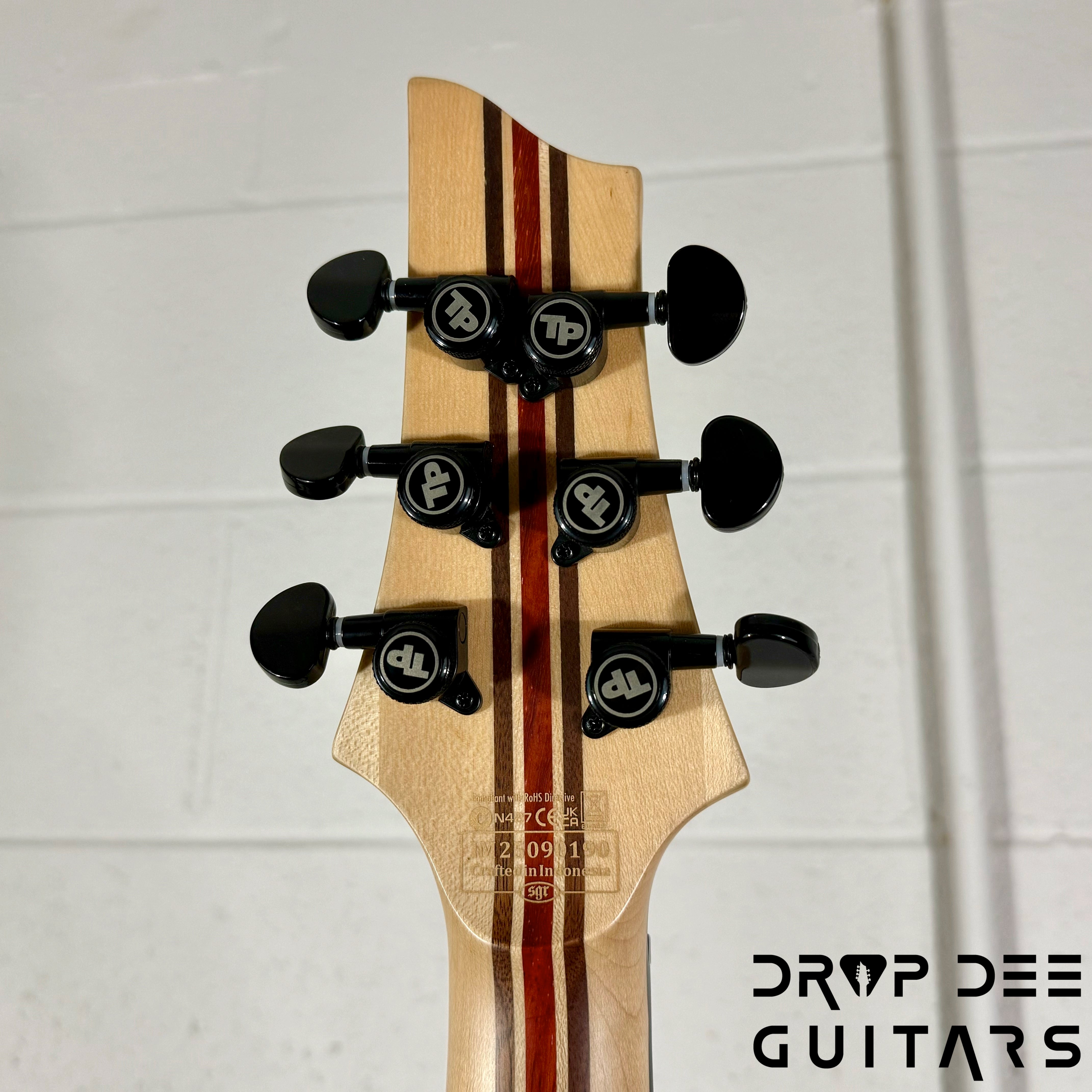 Schecter Diamond Series C-1 Pale Moon Electric Guitar - Natural Satin with Black Burst