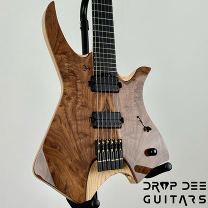 Infinia Neptune Headless Electric Guitar w/ Bag - Black Walnut