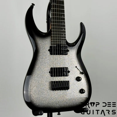Jackson Pro Plus Series Signature Misha Mansoor Juggernaut HT7 7-String Electric Guitar w/ Bag - Silverburst Sparkle