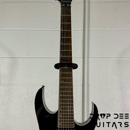 Ibanez Prestige RG2027XL Baritone 7-String Electric Guitar w/ Case - Dark Tide Blue