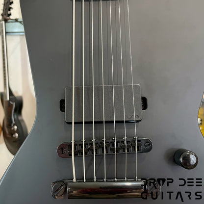 ESP LTD EX-7 Baritone Black Metal Electric Guitar