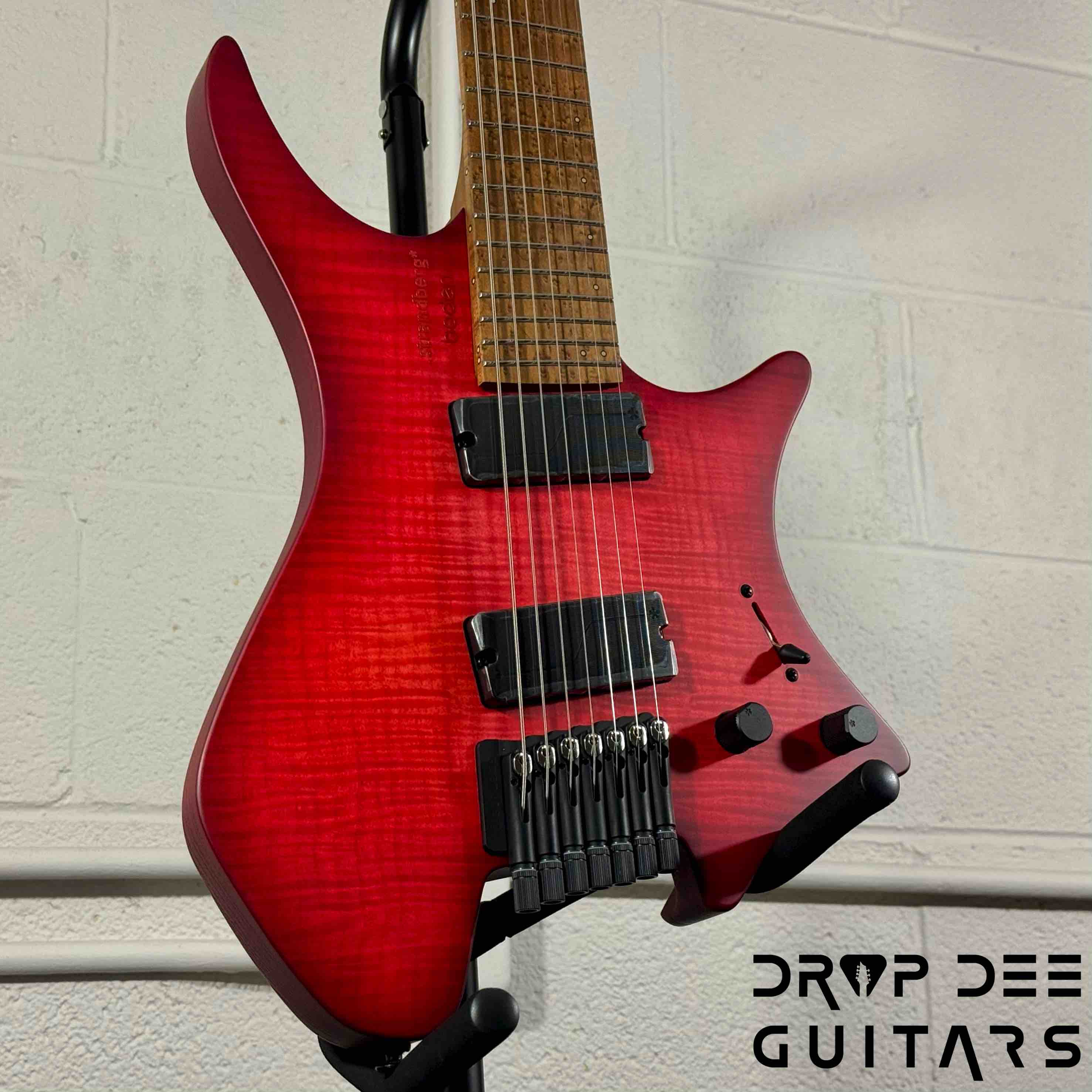 Strandberg Boden Original N2.7 7-String Multiscale Headless Electric Guitar w/ Bag - Sunset Coral Burst Satin