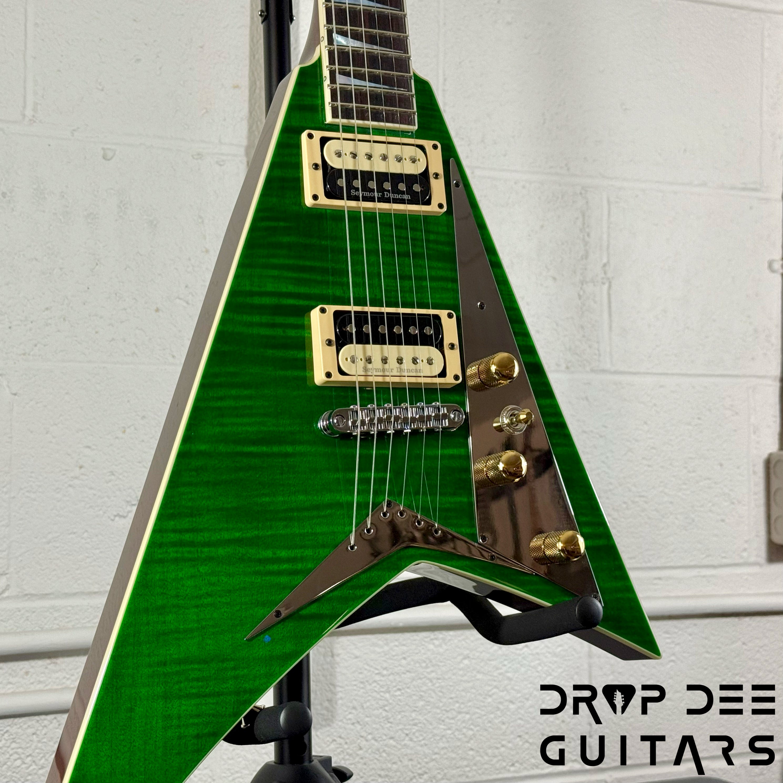Jackson USA Custom Shop Special Edition Rhoads Electric Guitar w/ Case - Trans Green