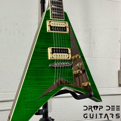 Jackson USA Custom Shop Special Edition Rhoads Electric Guitar w/ Case - Trans Green
