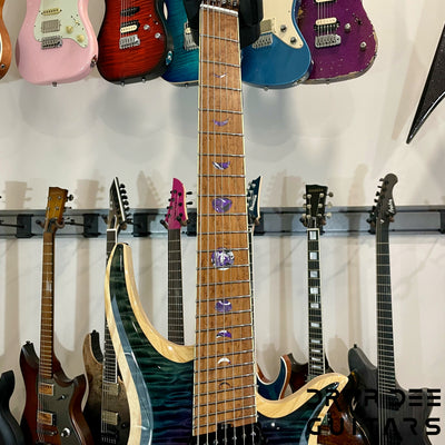 ViK Domineer H7ff "Blood Moon Surf" Multiscale Headless Electric Guitar w/ Case - Blood Moon Surf