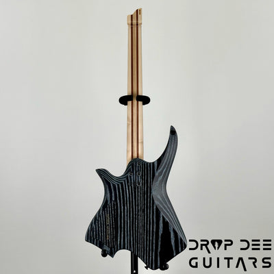 Infinia Neptune Headless Electric Guitar w/ Bag - Solid Lunar Black
