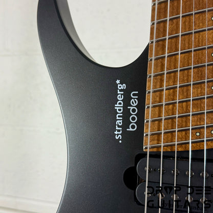 Strandberg Boden Standard N2.6 Multiscale Headless Electric Guitar w/ Bag - Black Satin Metallic