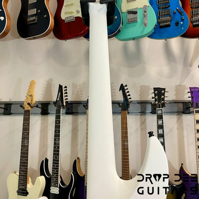 Aristides 070SR Multiscale 7-String Electric Guitar w/ Bag - Rustic White
