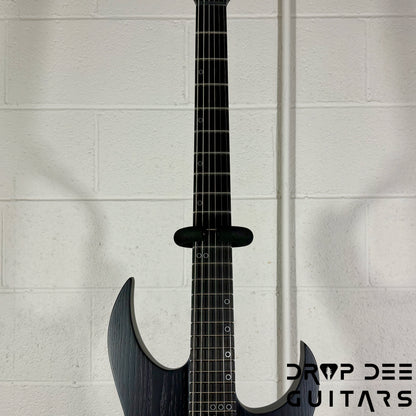 Schecter Diamond Series Keith Merrow KM-6 MK-III EX Baritone Electric Guitar - Satin Black Open Pore