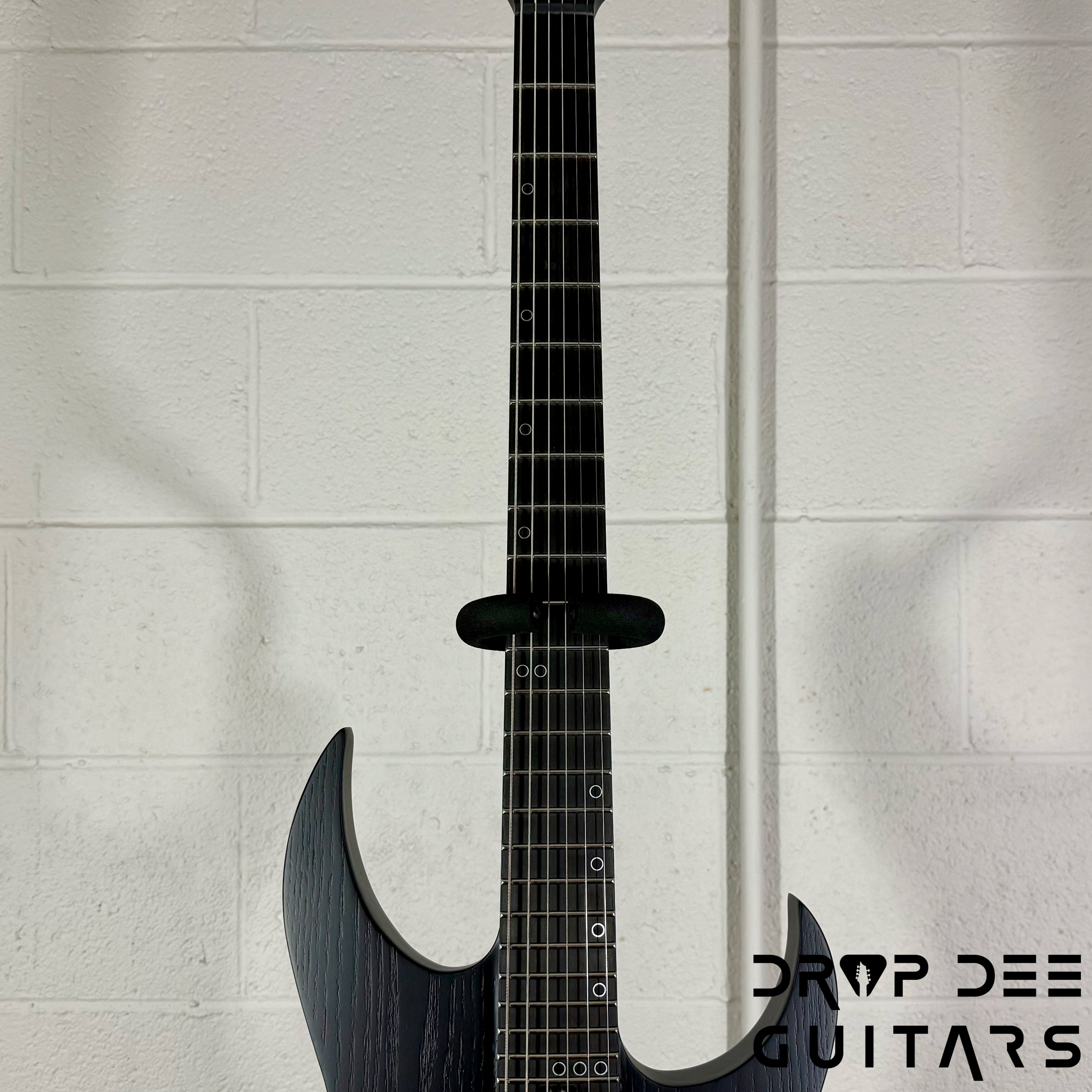 Schecter Diamond Series Keith Merrow KM-6 MK-III EX Baritone Electric Guitar - Satin Black Open Pore