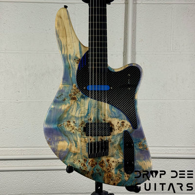GV Guitars Vincent Baritone Electric Guitar w/ Case - Natural