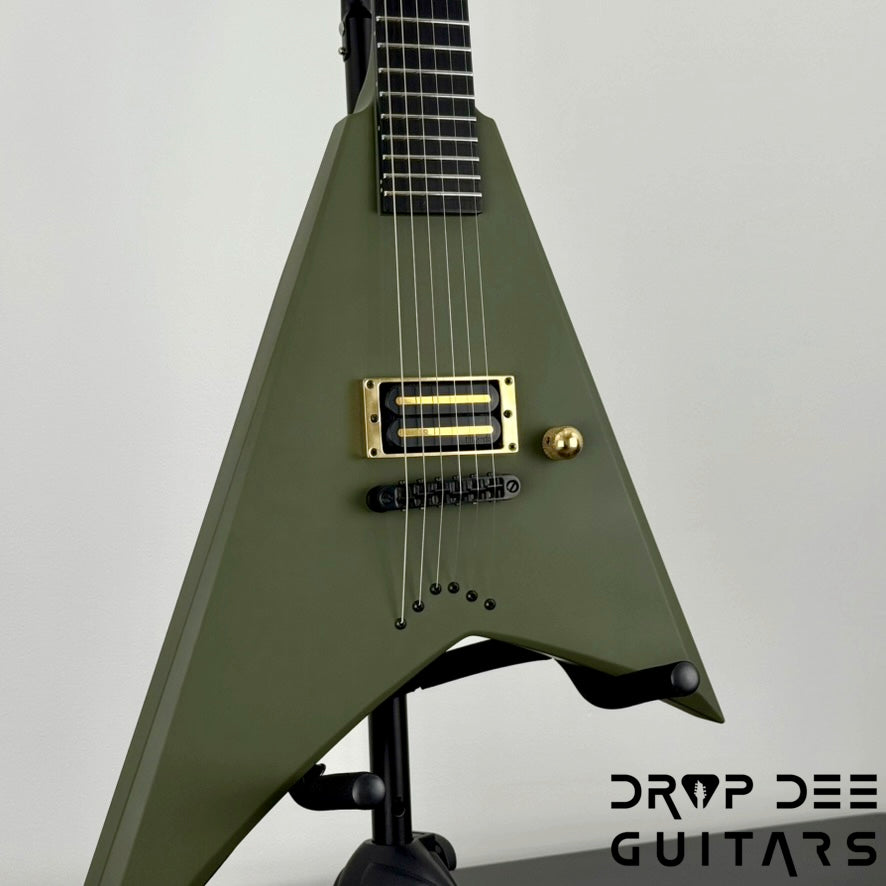 Jackson USA Custom Shop Special Edition Rhoads Electric Guitar w/ Case - Army Drab Green