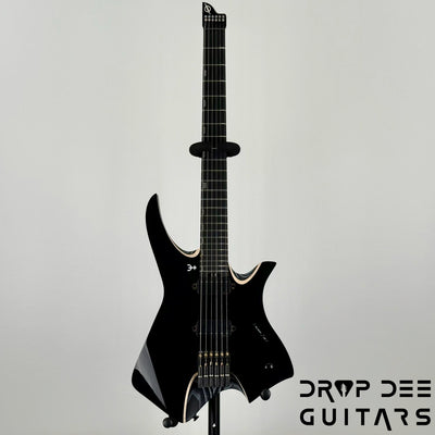 Infinia Neptune Headless Electric Guitar w/ Bag - Solid Lunar Black