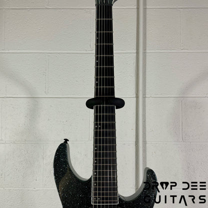 ESP LTD M-1007 Baritone Evertune 7-String Electric Guitar w/ Bag - Granite Sparkle