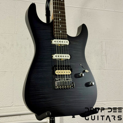 Schecter USA Custom Shop Sunset Custom-II HSS Electric Guitar w/ Case - Trans Black