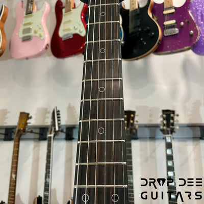 Schecter USA Custom Shop Nick Johnston Traditional Electric Guitar w/ Case - Lake Placid Blue over 3-Tone Sunburst (Heavy Relic)
