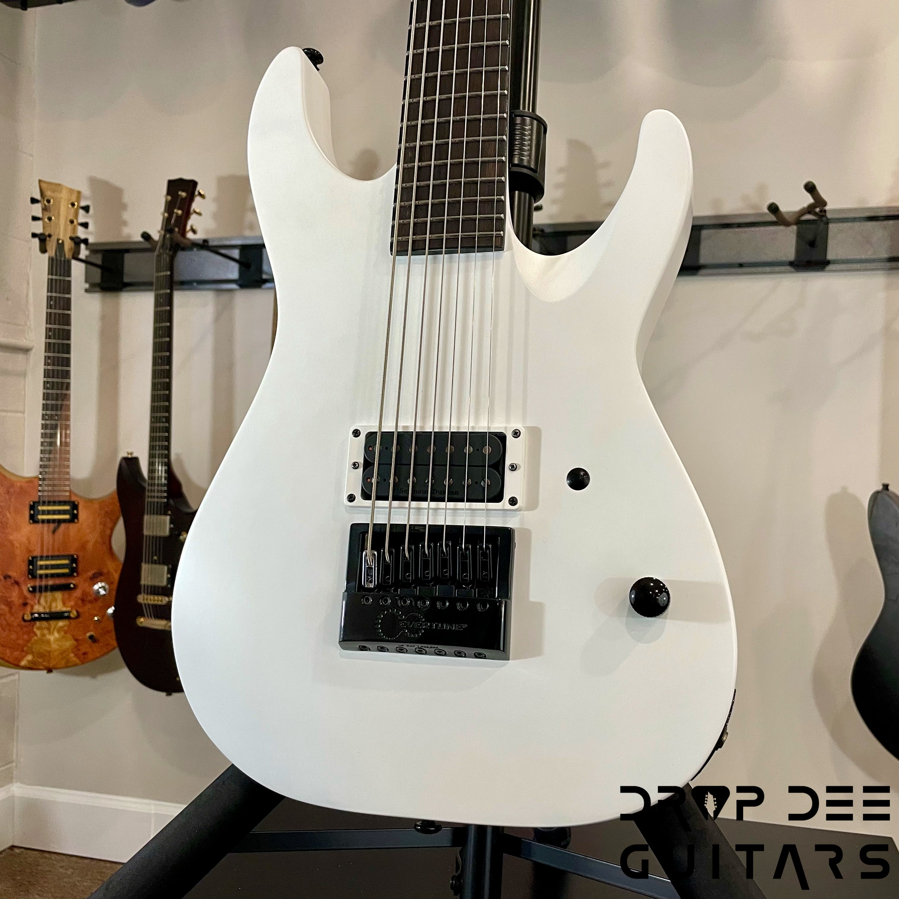ESP LTD M-7BHT Arctic Metal Baritone Evertune Electric Guitar