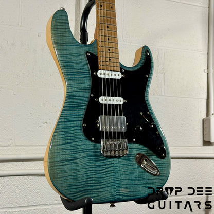 Kiesel Delos HSS Electric Guitar w/ Bag - Trans Blue