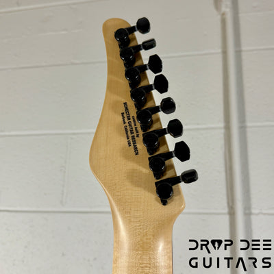 Schecter Custom Shop Masterworks PT CET-8 Baritone 8-String Electric Guitar w/ Case - Koa Natural
