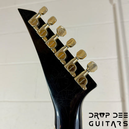 Jackson USA Custom Shop Special Edition Rhoads Electric Guitar w/ Case - Black Nitro Relic (Tour Heavy Relic)