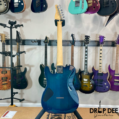 Schecter USA Custom Shop PT Custom Electric Guitar w/ Case - Trans Sky Blue