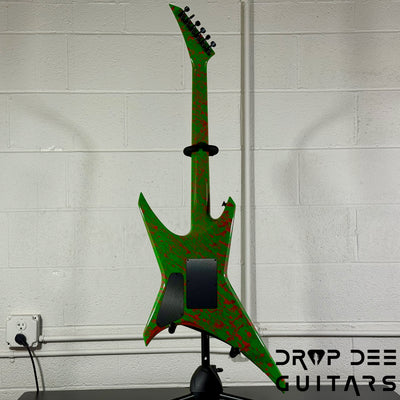 Jackson USA Custom Shop Special Edition Warrior Electric Guitar w/ Case - Slime Time Splatter
