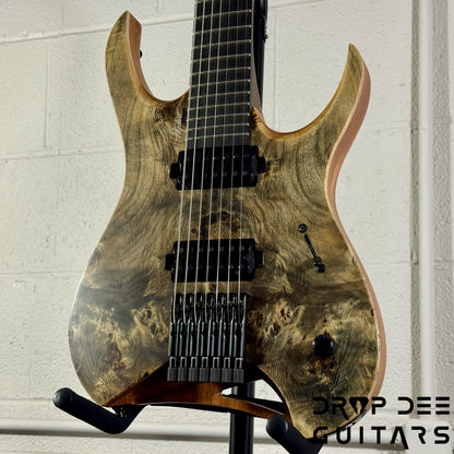 Mayones Hydra Elite 7 7-String Headless Electric Guitar w/ Bag - Natural