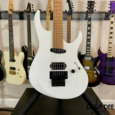 Balaguer Select Series Diablo Retro 27 FR Electric Guitar w/ Bag - Gloss Solid White