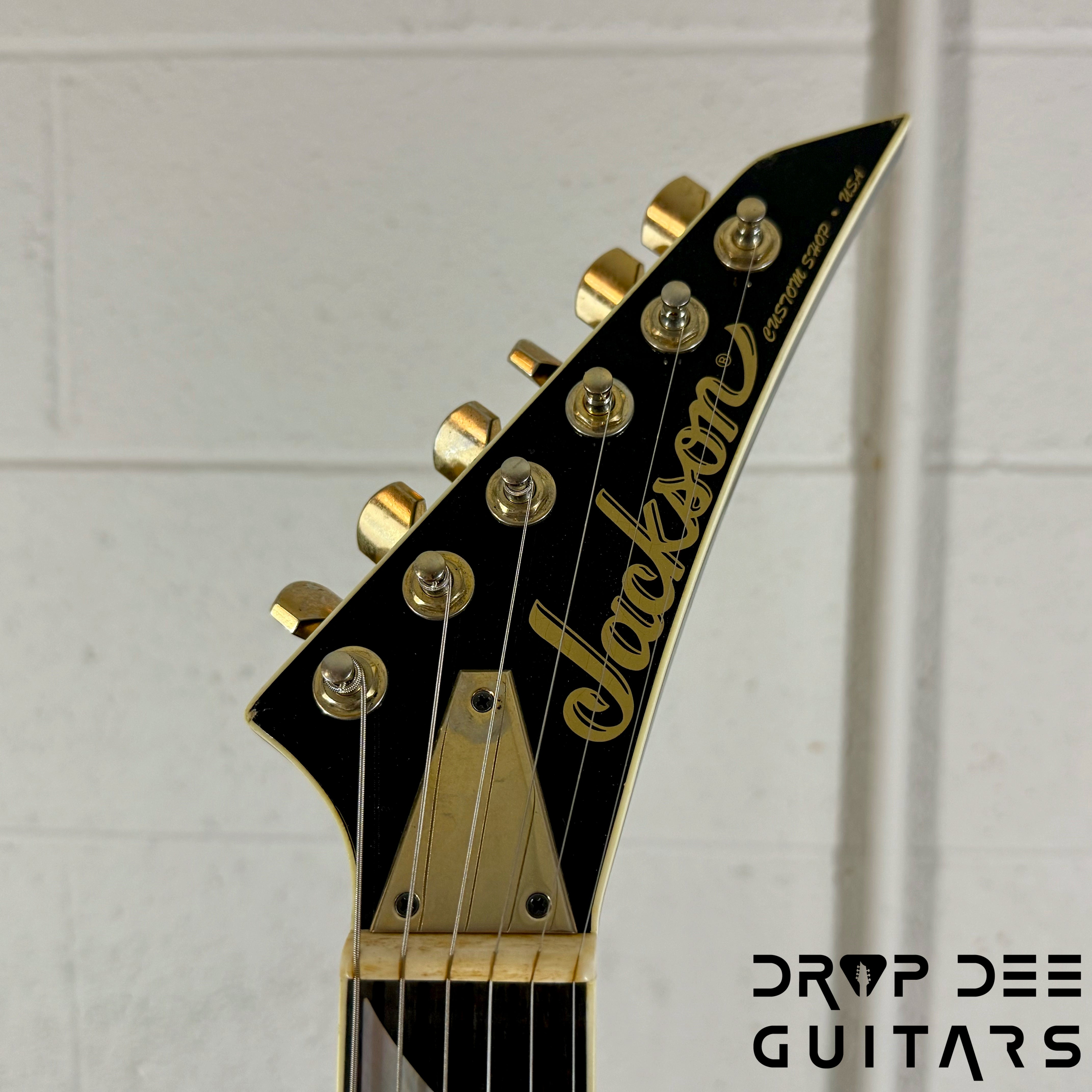 Jackson USA Custom Shop Special Edition Rhoads Electric Guitar w/ Case - Black Nitro Relic (Tour Heavy Relic)