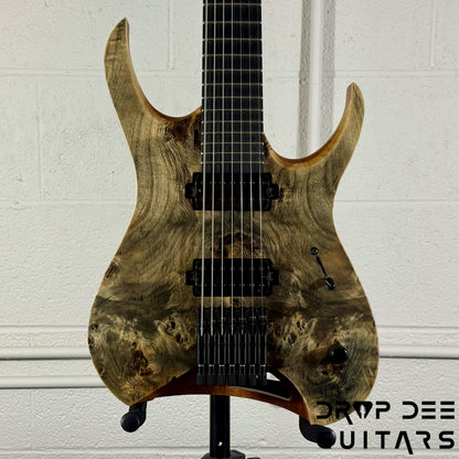 Mayones Hydra Elite 7 7-String Headless Electric Guitar w/ Bag - Natural