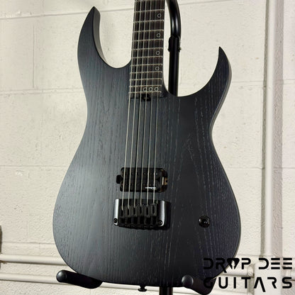 Schecter Diamond Series Keith Merrow KM-6 MK-III EX Baritone Electric Guitar - Satin Black Open Pore