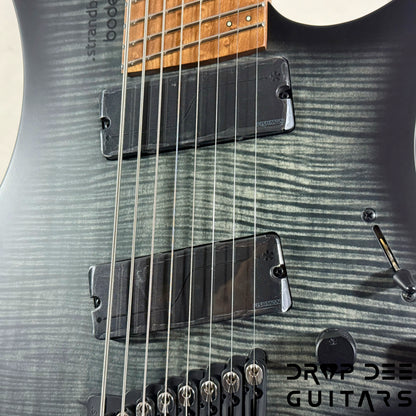Strandberg Boden Original N2.8 8-String Multiscale Headless Electric Guitar w/ Bag - Black Denim Burst Satin