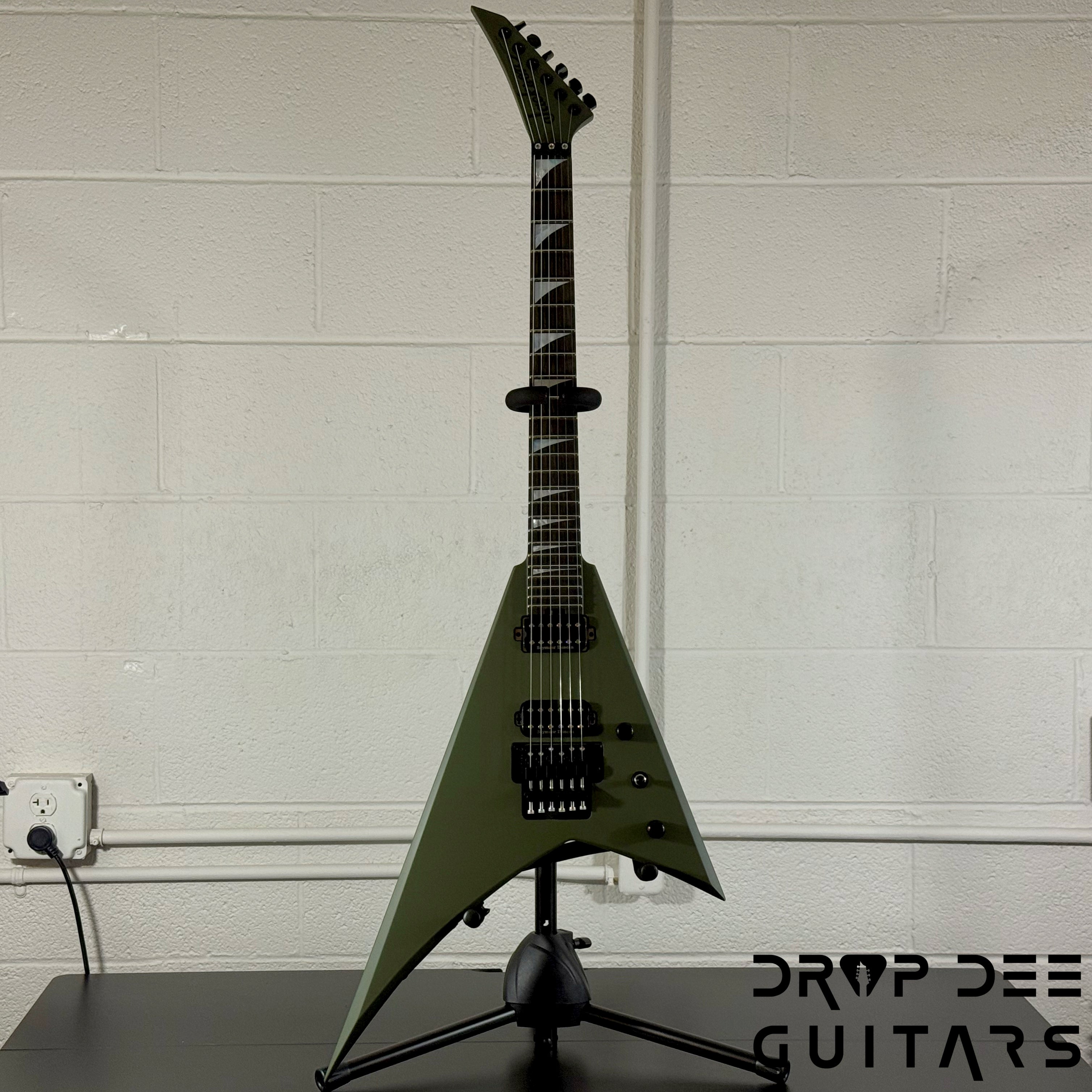 Jackson American Series Rhoads RR24 Electric Guitar w/ Case - Matte Army Drab