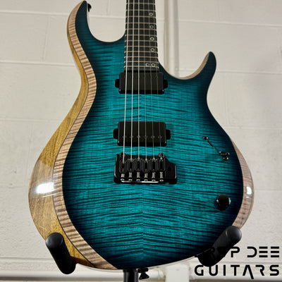 Kiesel A2 6 Neck-Thru Trem Electric Guitar w/ Bag - Blue Burst