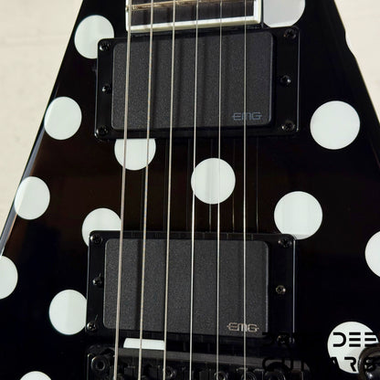 Jackson Pro Series Limited Edition Signature Phil Demmel KV King V Electric Guitar w/ Case - Polka Dot