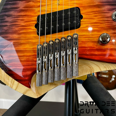 ViK Domineer H7ff "Blood Moon Surf" Multiscale Headless Electric Guitar w/ Case - Blood Moon Surf