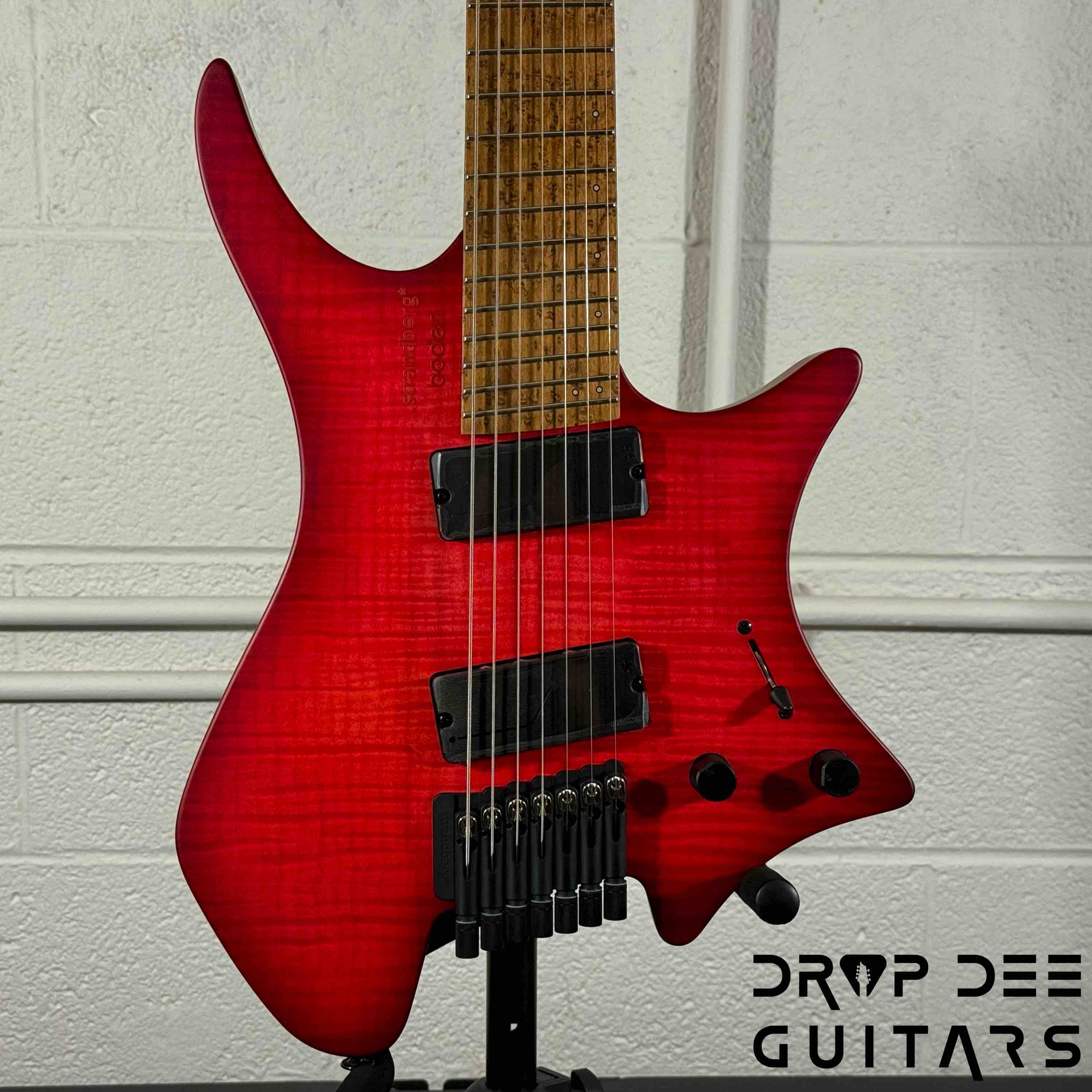 Strandberg Boden Original N2.7 7-String Multiscale Headless Electric Guitar w/ Bag - Sunset Coral Burst Satin
