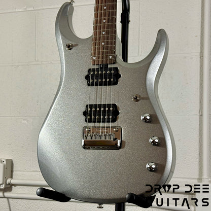 Ernie Ball Music Man JP13 6 Electric Guitar w/ Case - Platinum Silver